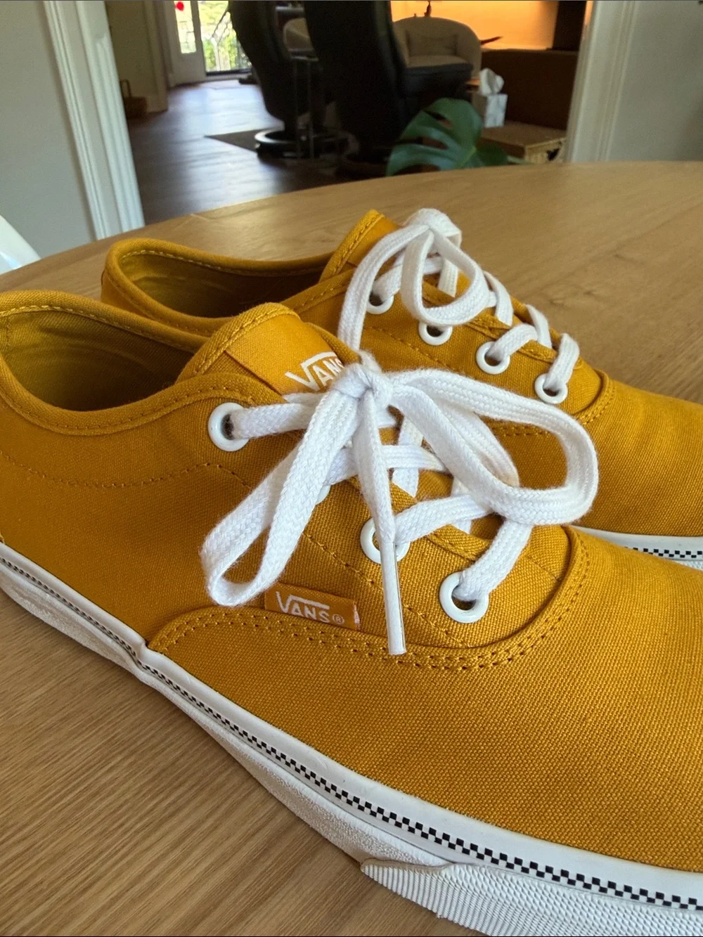 Vans Women’s Doheny Decon Golden Yellow Canvas Sneakers 9